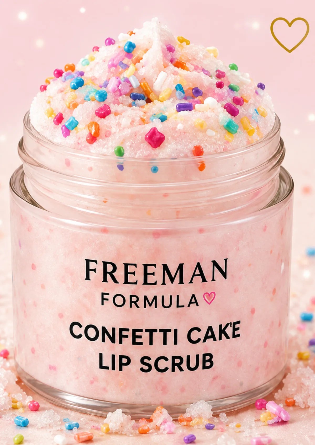 Freeman Formula Glow Co Confetti cake scrub