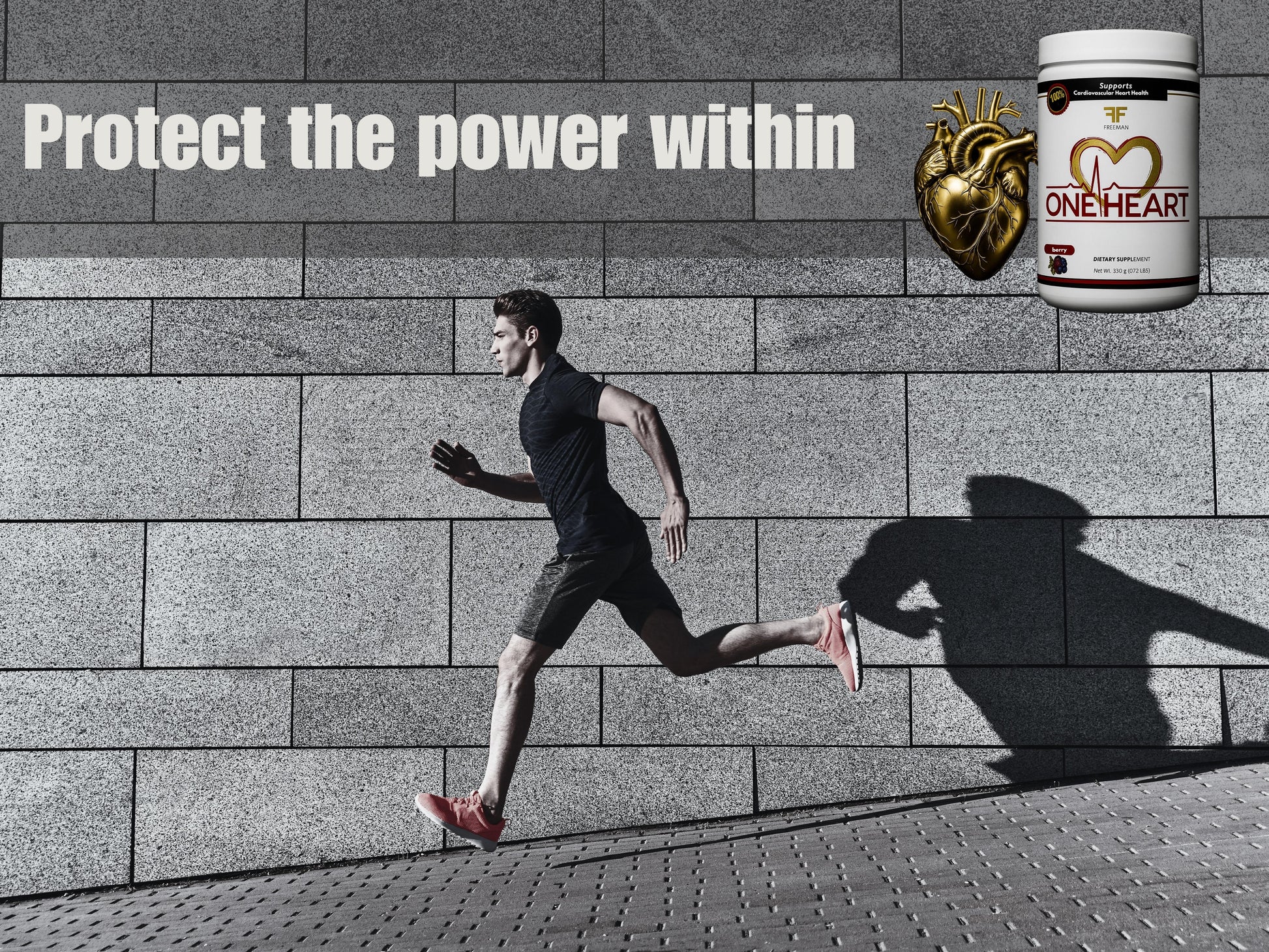 Daily heart support powder with clinically backed ingredients