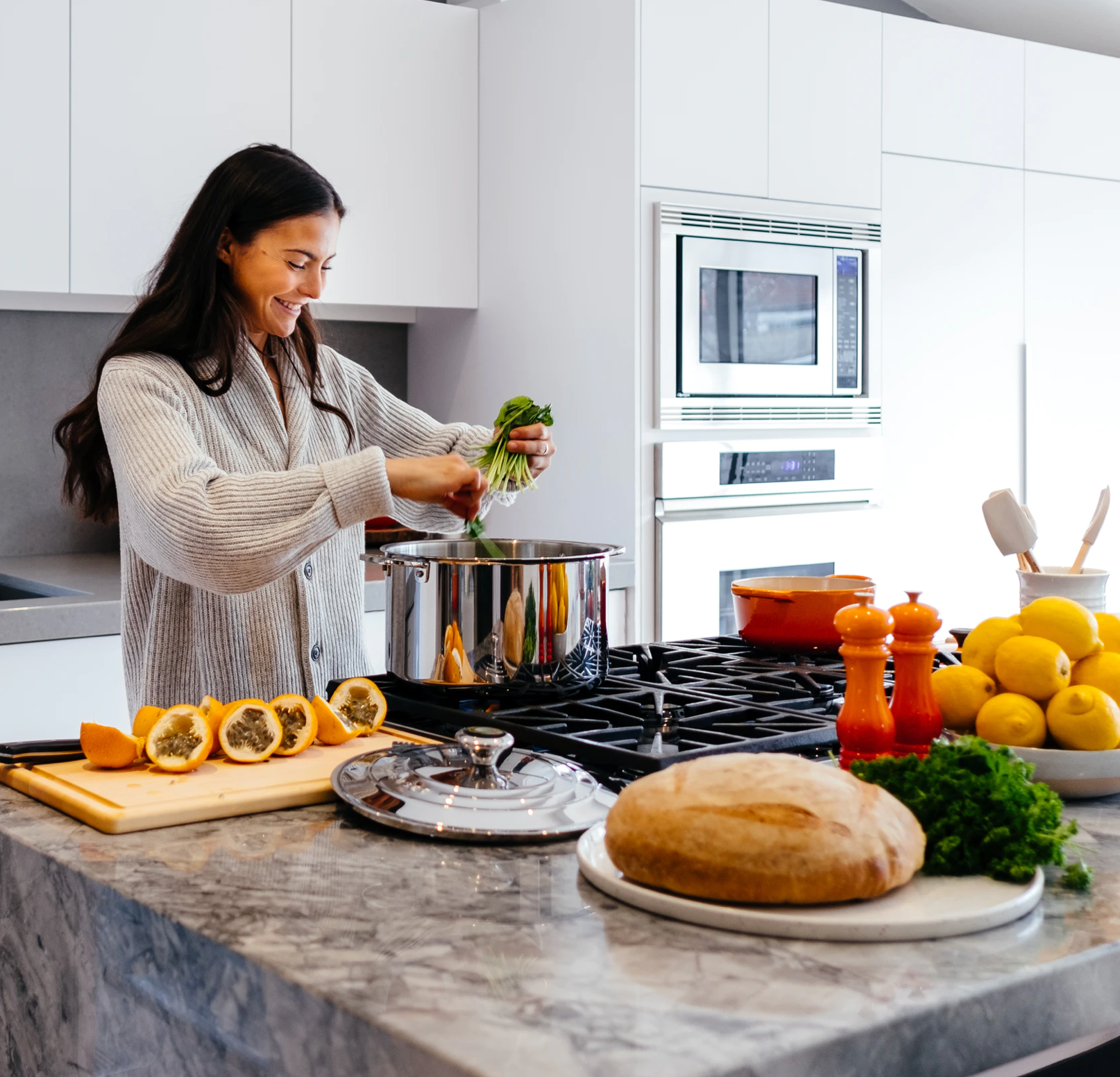 Cooking in the Freeman Formula kitchen with our cookbook