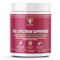 Thumbnail for Freeman Formula Full Spectrum Superfood Mountain Berry flavor all-in-one organic greens and reds supplement container on white background