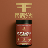 Thumbnail for Freeman Formula Replenish+ Recovery Fuel, hydration and glycogen replenishment formula for faster muscle recovery and performance support, 3 lb, 50 servings.
