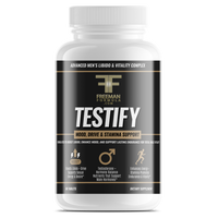 Thumbnail for Bottle of Freeman Formula Testify men's supplement designed to boost libido, enhance mood, and support stamina and testosterone balance.